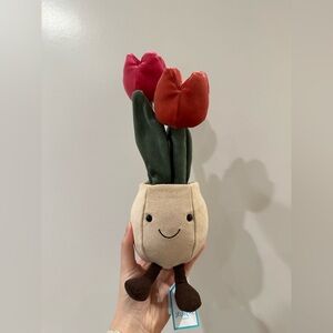 Jellycat Amuseables Tulip Pot NWT RETIRED VHTF